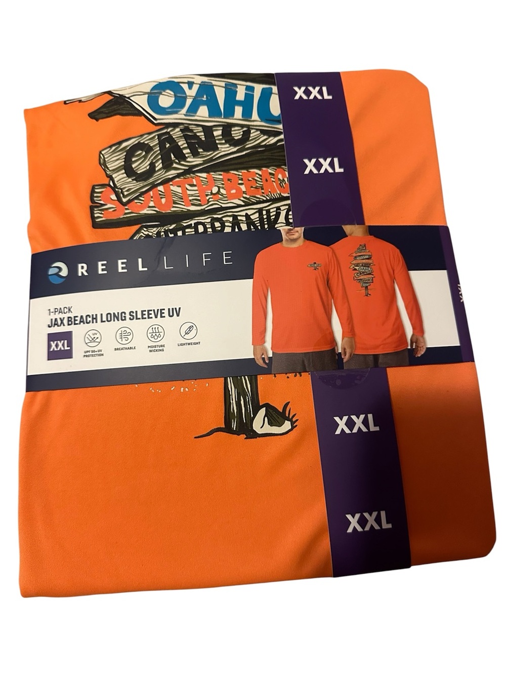 Reel life Jax Beach long sleeve UV shirt new with tags men’s 2x